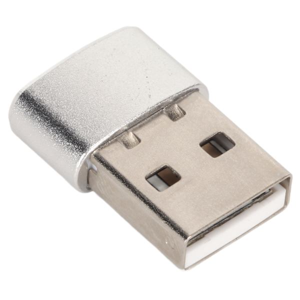 Mouse Jiggler 2 lägen Håll skärmen aktiv Switch-knapp Plug and Play Mini Mouse Shaker för spelmötespresentation Silverfärg
