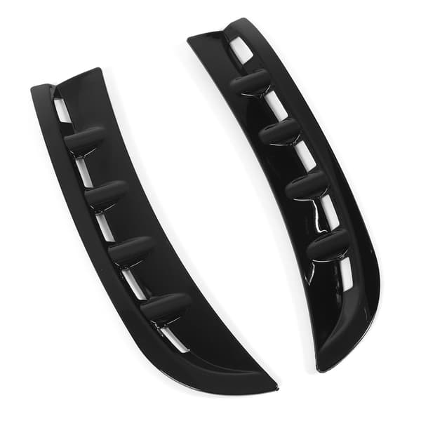 1 par frontfanger sideventil venstre og høyre Canards Splitter Protector erstatning for Benz CLS-klasse C257 AMG-Line glanssvart