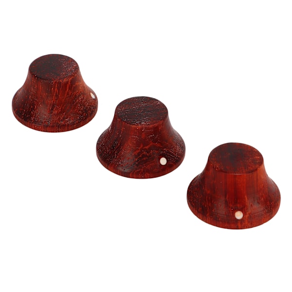 【NX】3 st Elgitarrknopp Eco Friendly Wood Gitarr Volymkontrollknopp Byte Redwood