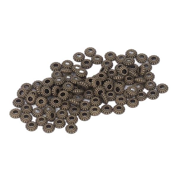 100 st Antika brons distanspärlor 3 mm håldiameter DIY Hantverk zinklegering distanspärlor för hängen Smycken