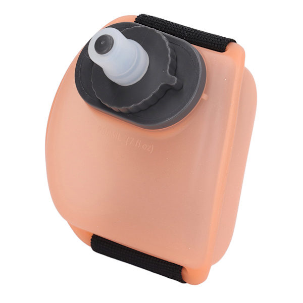 200 ml kannettava rannepullo Kiipeily Kannettava ulkoilmaurheilu Kannettava handsfree rannepullo Puoliläpinäkyvä oranssi