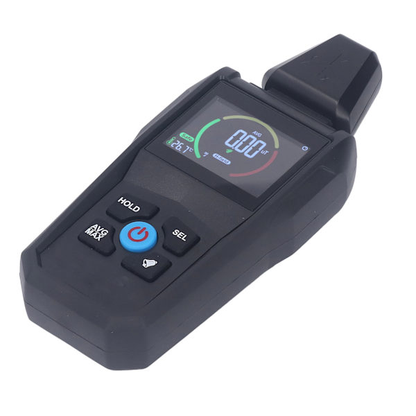 EMF-måler Høj præcision Lyd- og lysalarm LCD-baggrundsbelyst display Elektromagnetisk feltstrålingsdetektor