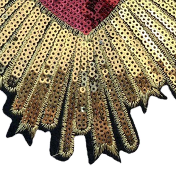 【NX】Broderte blomsterlapper Gradientmønster Hudvennlig stoff DIY-sylapper Strykelapper