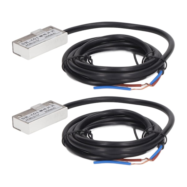 5 st Magnetisk närhetssensor 2 trådar Normalt öppen typ Magnetisk omkopplare närhetssensor 300mA AC 80‑250V