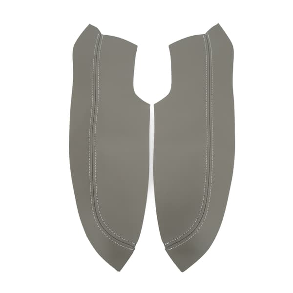 2 stk/sett Mikrofiber Lær Dørpanel Armlenes Deksel Beskytter Antiskrape Erstatning for Civic 2005‑2011 Grå