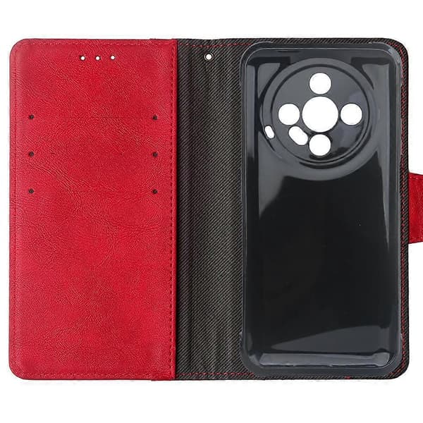 Kompatibel med Ulefone Armor X31 Pro 5G Mobilskal PU Läder Flip Plånboksfodral med Ställ Red