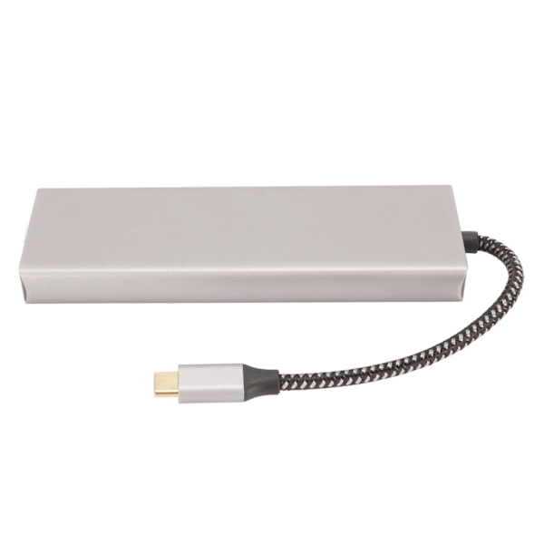 USB C Hub M.2 Grensesnitt SSD-hus 8 i 1 100W 5Gbps Overføring Aluminiumlegering USB C Dokkingsstasjon for Win