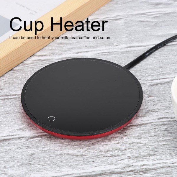 Elektrisk vandtæt touch-varme kopmåtte varmepude til kaffe te mælk rød US 110V