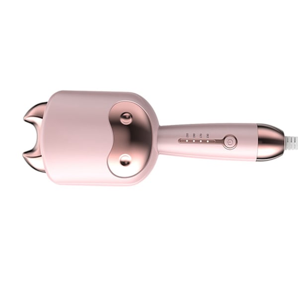 Koformet krøllejern Professionel 1,3 tommer temperaturjusterbar elektrisk hårcurlere Styling Tool Rosa