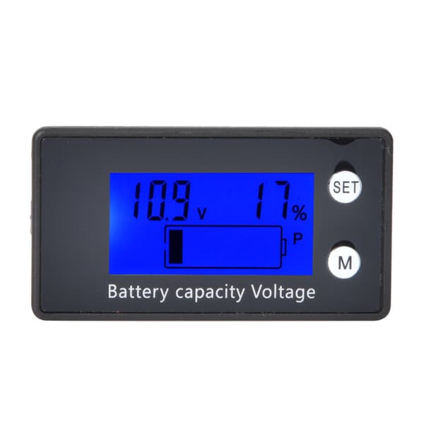 【NX】LCD Digital Voltmeter Medium Bærbar Batterispændingsudstyr Industriværktøj DC 10-100V(10-100V) Blå