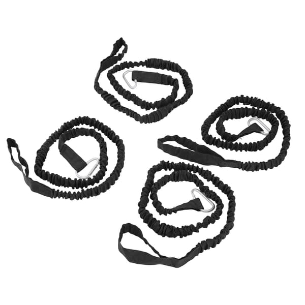 4 stk. Kajak Padletov - Super Elastisk Anti-Tabt Bærbar Nylon Kano Padletov til Drifting Surfing Sort