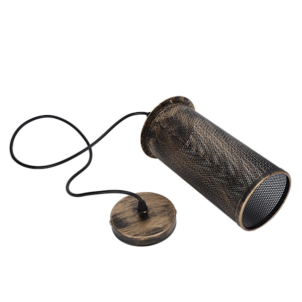Industriel stil Mesh lampeskærm E27 Iron Art Pendel lysarmatur til Bar Cafe AC85‑265VRetro Guld