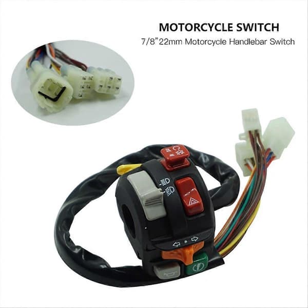 710004040 Motorcykel 7/8-tommer styrkontakt til