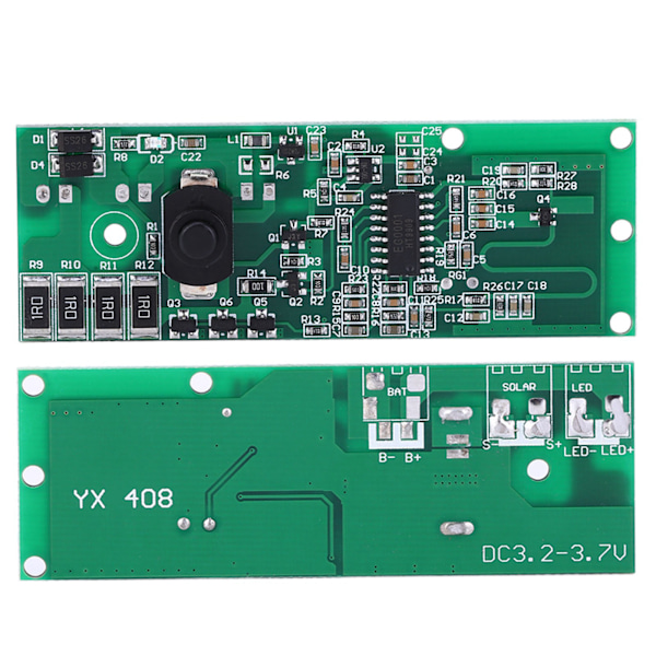 Solar Lampe Controller Modul Printplade Mikrobølge Radar Induktion med switch 3,2V/3,7V