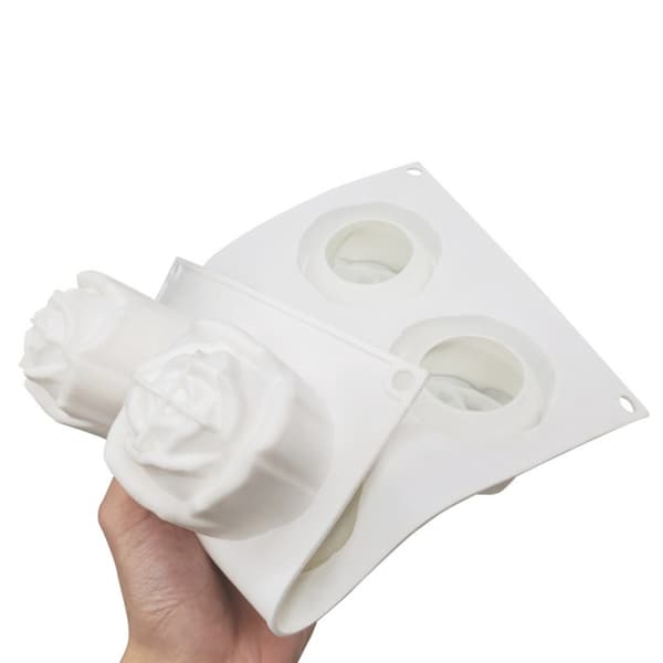 6-hulls Rose Mousse Kakeform Feriefest DIY Håndsåpe Sjokolade Bakeform