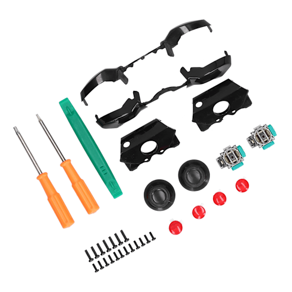 2 Styck Joystick Replacement Kit Gamepad Reparationsverktyg med Trigger Thumb Stick för XBox One