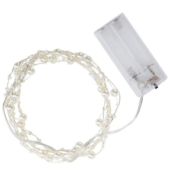 String LED Imitation Perlelys Wire Fairy Lights til møbler/seng/vindue/trapper
