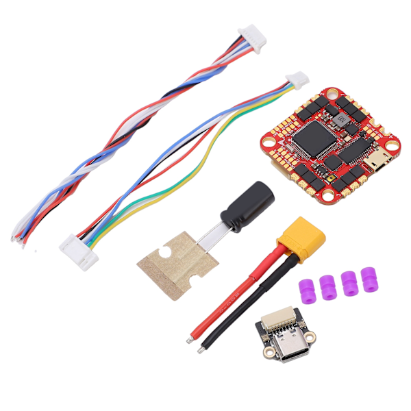 HAKRC F722 Flight Controller Kit med 40A ESC-kondensator til FPV Racing Drone Flyvemaskine Sort