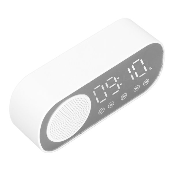 Digitaalinen herätyskello HIFI FM-radio Latautuva Bluetooth 5.0 kaiutin Peilikello lukemiseen ja matkustamiseen