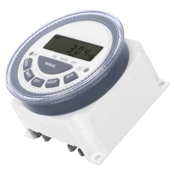 Tidsbryter Elektronisk LCD Digital Skjerm Tidskontrollbryter TM619H‑2 DC12VAC