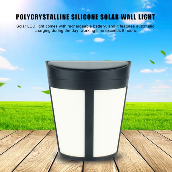 Solar Natlampe 6LED Havelampe Lyssensor Solenergi Lys til Hjem Udendørs Gade Gård Havehegn