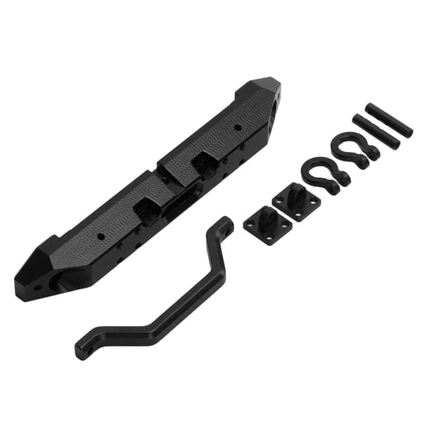 RC Frontkofanger og Lys Sæt Aluminiumlegering Simulation til AXIAL SCX24 1/24 RC Bil Crawler Sort