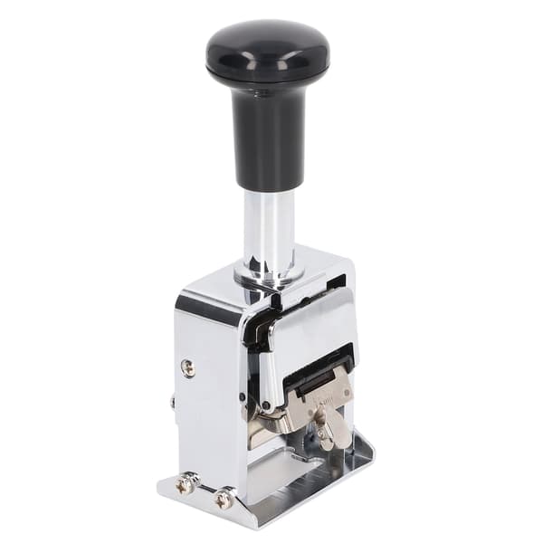 Number Stamp 8-Digit Handle Design Self-Inking Automatic Numbering Stamp Compatible with Banking, Medicine, and Accounting