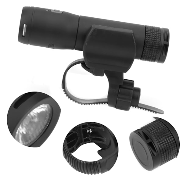 Pyörä Ultra-Night Etuvalo USB-lataus Heaglight Yöajo Vedenpitävä taskulamppu