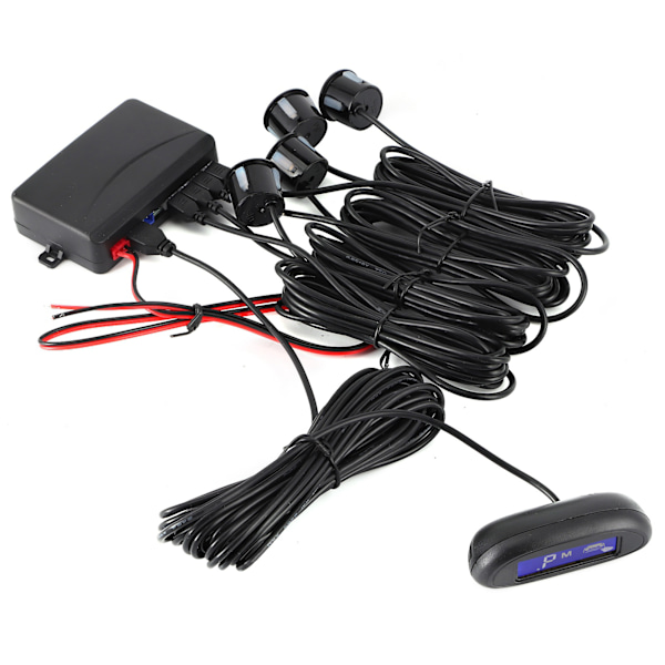 Auto LED Parkeringssensor Backup Radar System Summerende alarm Vejrbestandig Universal til 12V biler