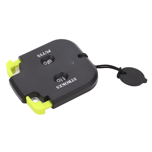 Golf Score Counter Plast 2-cifret Slag Putts Tæller Klikker med Ekstra Nulstillingsfunktion til 2 Spillere Black Body Green Press