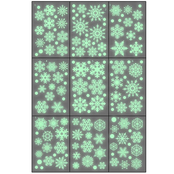Christmas Snowflake Window Clings, Merry Christmas Window Clings For Festdekorasjoner