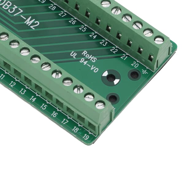 DB37 Breakout Board Terminalstik - Hun Lige PCB Isoleret AC300V