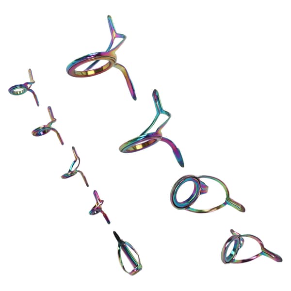 9PCS Spö Ring Set Rostfritt Stål Keramiska Ringar Fiskeredskap