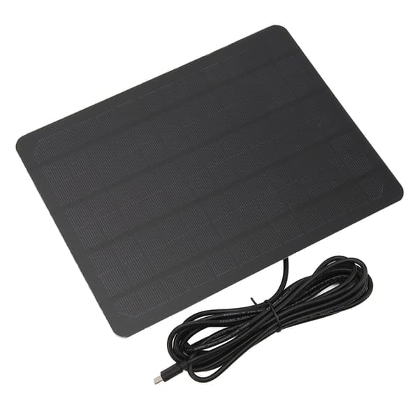 RV Solcellepanel Mono Høy Effektiv Solbatteriladerpanel med Brakett 3 Meter Ladingkabel for RV Utendørs Kameraovervåking 10W Kvadrat
