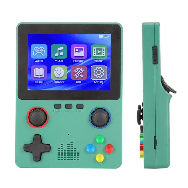 Käsikonsoli Dual 3D Joystick 3,5 tuuman IPS-näyttö 11 Simulaattoria Retro Kannettava pelikonsoli 32 Gt muistikortilla