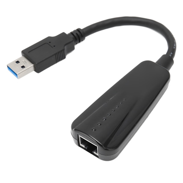 USB-Ethernet-sovitin 10/100/1000M USB 3.0 RJ45 LAN ABS-verkkoadapter yhteensopiva Windowsin, Linuxin ja OS X:n kanssa