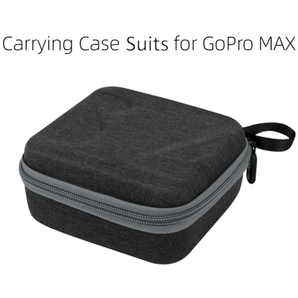 Kompatibel med GoPro Max Camera Carry Case Bärbar resväska, modell: svart