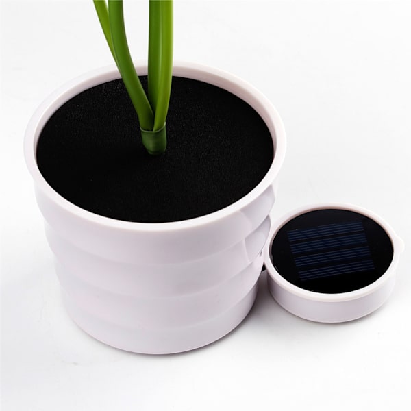 Kunstig potteplante Jul Blomst Planter Simulering Julestjerne Bordlampe Jul ferie dekorative lys
