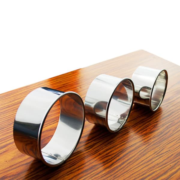 3 STK Dumpling Cutter Cookie Cutter Rustfrit Stål Rund Cirkel Tåler Opvaskemaskine Alsidig Effektiv Kage Dej Cutter til Køkken
