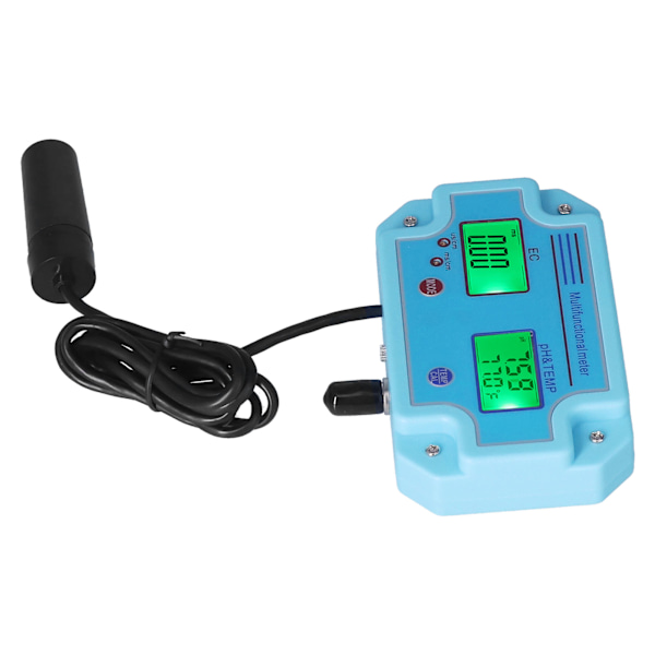 PH EC Temperaturmåler DC 6V Høj præcision Bærbar LCD Hydroponisk Monitor Multifunktionel Tester US Stik 110V