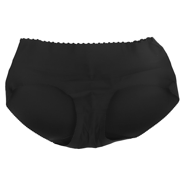 Butt Lifter Trosor Hoftepolstrede Sømløse Lavtaljede Push Up Booty Lifting Shapewear Glans Sort M