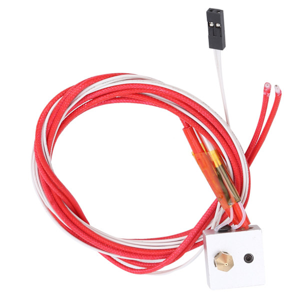 Extrudermonteret MK8 Hot End Kit Varmestangsdysekit 3D-printer tilbehør