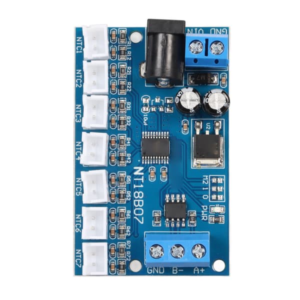 7-kanals RS485 NTC Temperaturmätning MODBUS RTU Papperslös Recorder PLC NT18B07