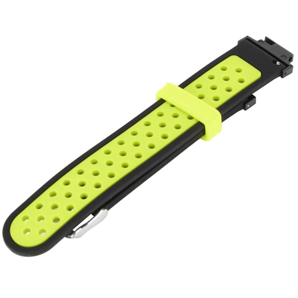 Silikonarmband Mjukt andas dubbelfärgsersättningsurarmband för Amazfit Verge Lite (svart grön)