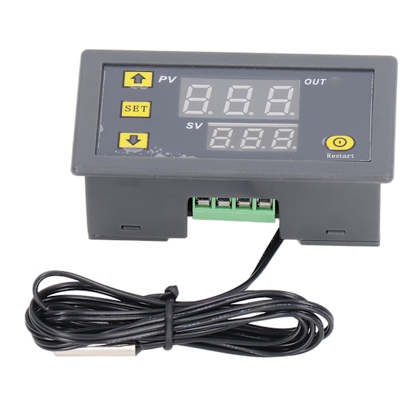 Temperaturkontrollmodul LED Digital Display ABS-hus Minitermostat 110‑220V för kylskåp