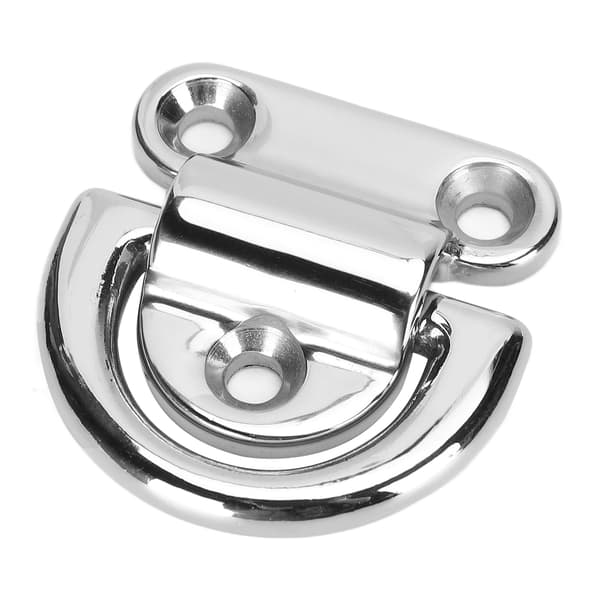 【NX】Marine D-formet spænde 316 rustfrit stål ring fastgørelsesbase sæt Yacht reb tilbehør