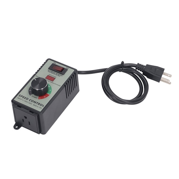 Fläkthastighetskontrollomkopplare AC-motor Elektrisk variabel regulator US-kontakt 100-120V