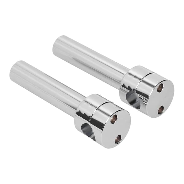 Runde styrefeste Clamp Risers Adapter Universal Kompatibel med 22 mm motorsykkelstang Diameter Krom