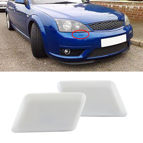 Pari ajovalojen pesurin suuttimen suojuksia Sarja 1301040 1301038 Sopii FORD MONDEO MK3 III 2000-2007