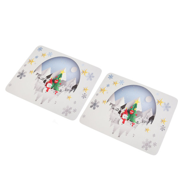 2 stk. Kaffebarmatte Køkken Anti-Skrid Sikkerhed Absorberende Måtte til Bordplader Kaffemaskiner 3,5 mm Jul-Stil 1 30x40CM
